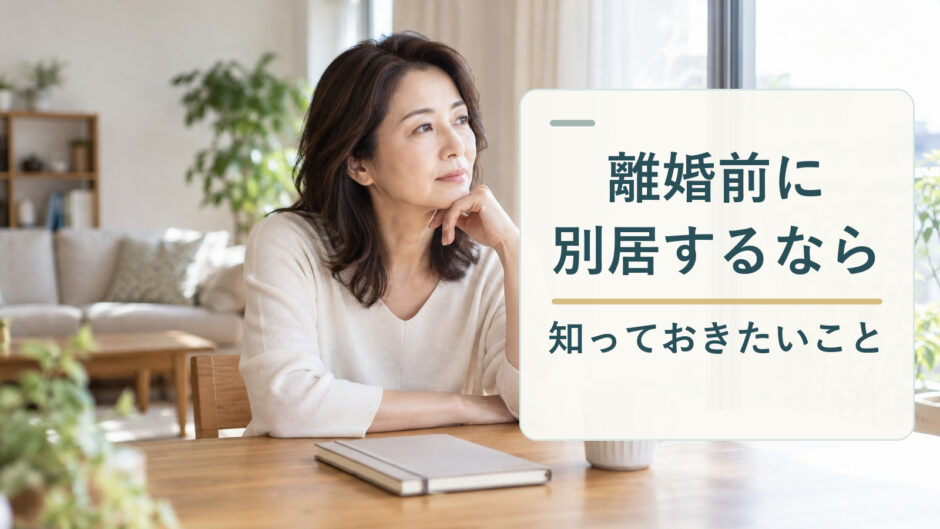 離婚前の別居について考える40代女性